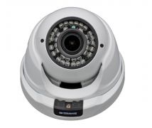 Уличная купольная антивандальная мультиформатная AHD-камера видеонаблюдения 4Мп, с вариофокальным объективом, со встроенной ИК-подсветкой до 40 м. MicroVision MV-H8984M (2.8-12мм)