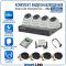 Готовый комплект видеонаблюдения 5Мп уличный, на 4 камеры, с жёстким диском 500Gb, с распознаванием лиц и автомобилей, с удалённым просмотром, для дома, дачи, бизнеса. Smart Link SLE-5M5N4M-H
