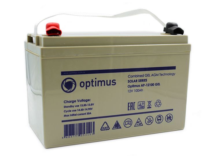 Аккумуляторная батарея Optimus AP-12100 GEL