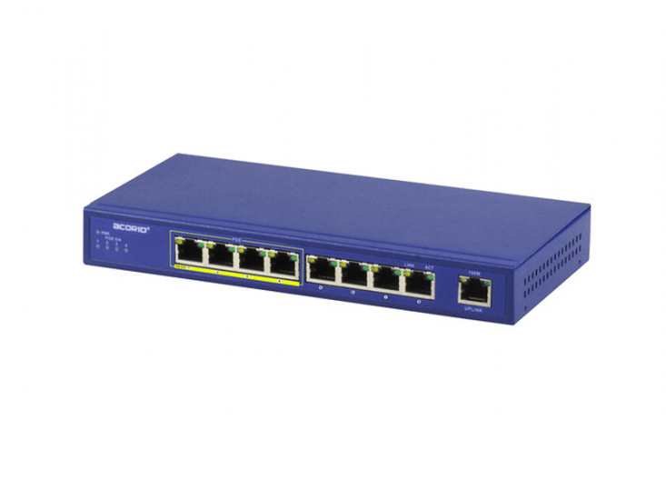LS5104P — настольный POE коммутатор